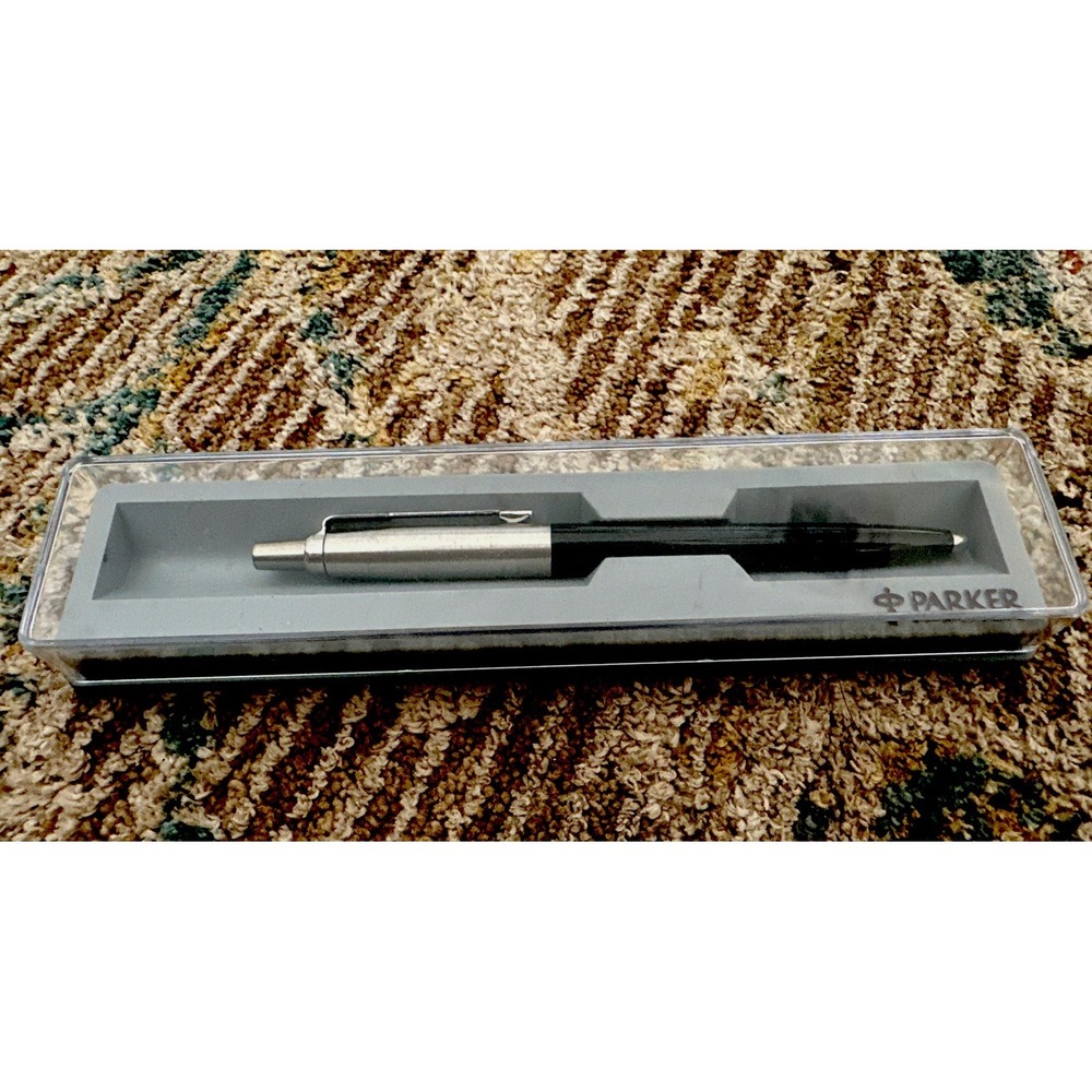 Vintage Parker Jotter‎ Pen Ballpen Black/Silver
